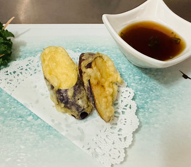 Eggplant Tempura.