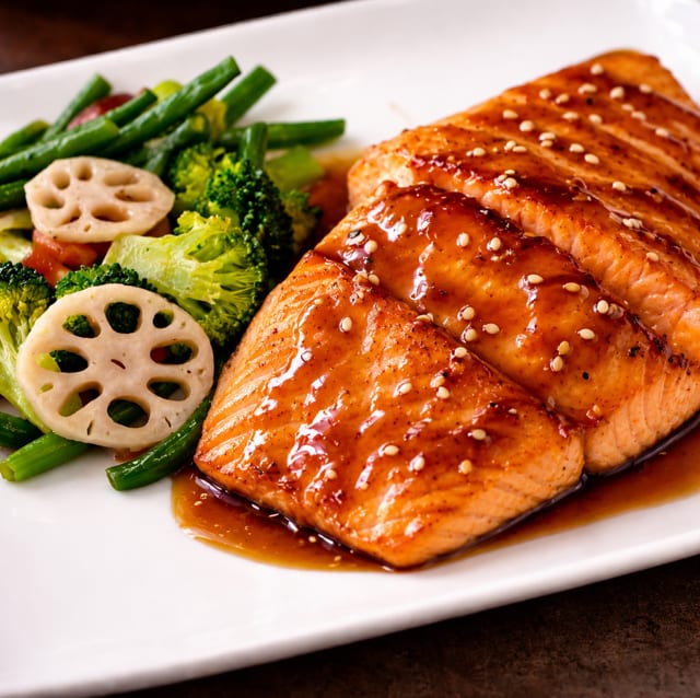 Salmon Teriyaki Lunch.