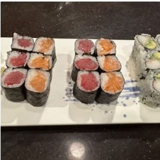 Tuna, Salmon, California Roll