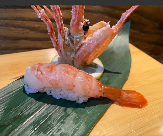 Botan Ebi Sushi or Sashimi.