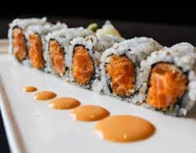 Spicy Crunch Salmon Roll.