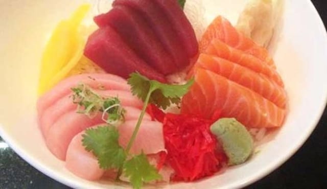Tricolor Sashimi Dinner.