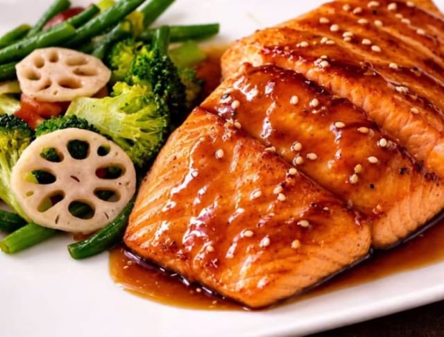 Salmon Teriyaki.