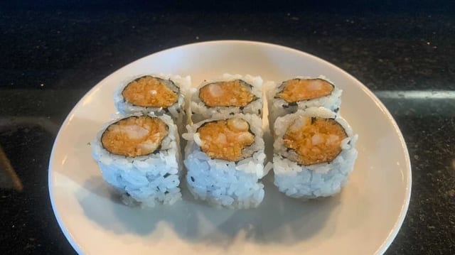Spicy Crunch Shrimp Roll.