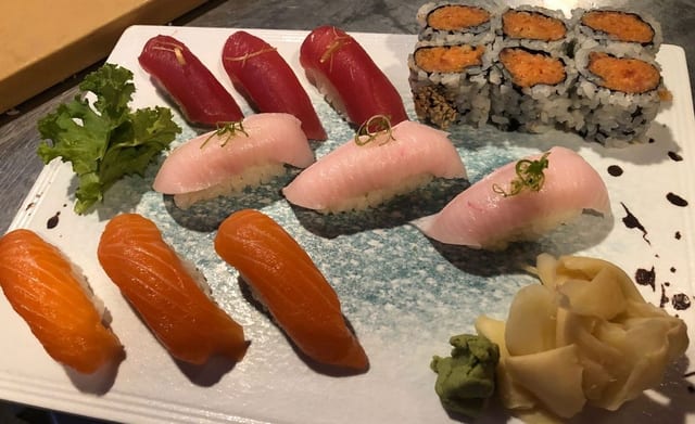 Tricolor Sushi Dinner.