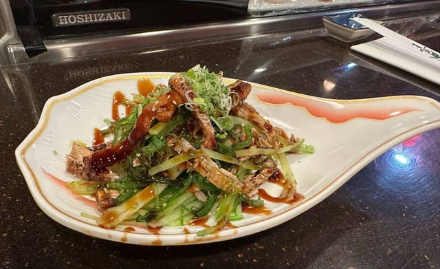 Salmon Skin Salad.