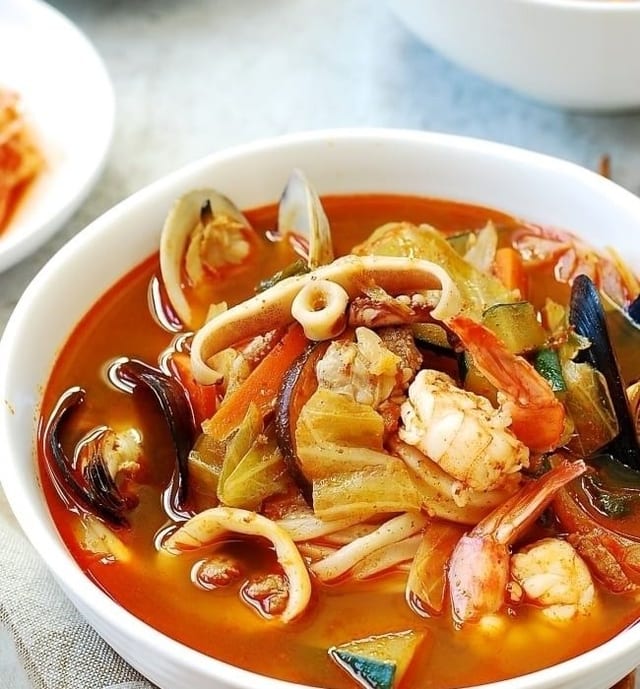 Kimchi Seafood Soup.