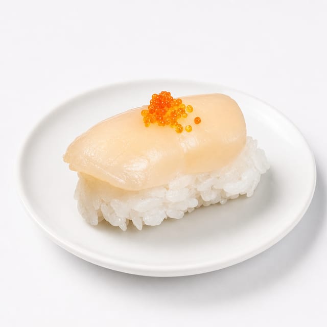 Scallops Sushi or Sashimi.