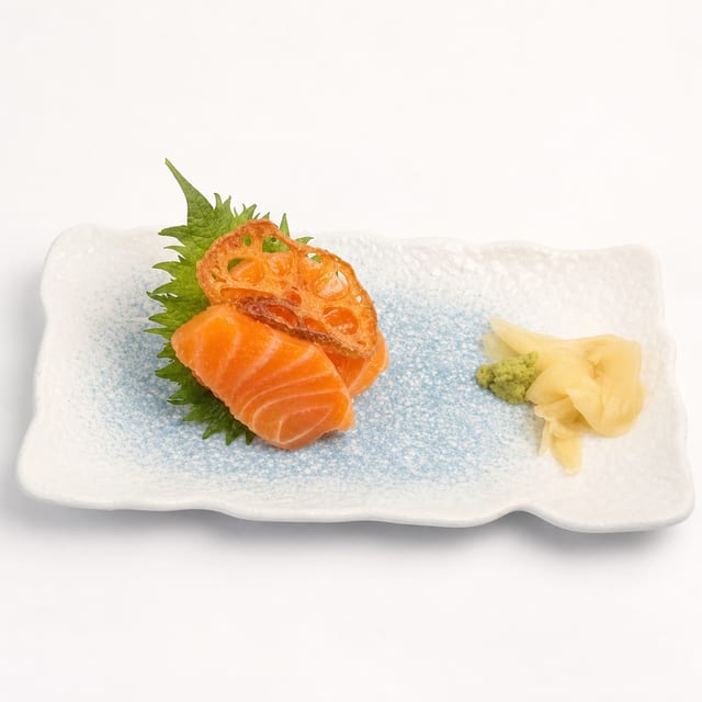 Salmon Sushi or Sashimi.