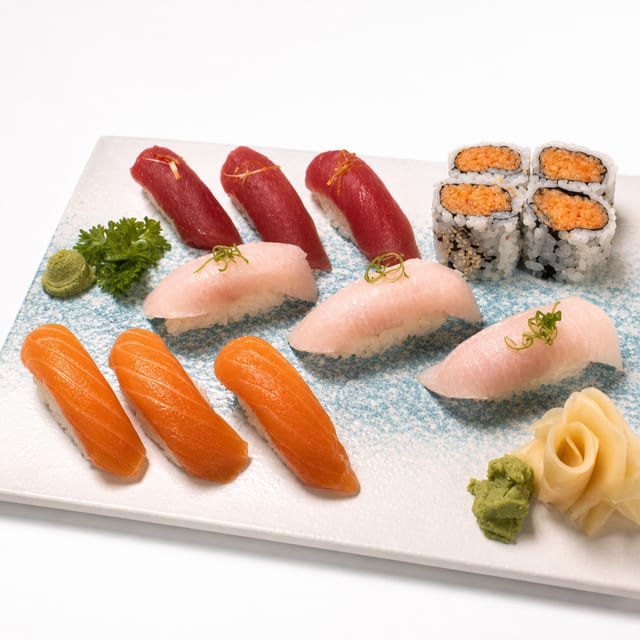 Tricolor Sushi Dinner.
