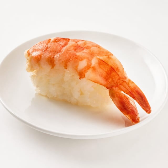Shrimp Sushi or Sashimi.