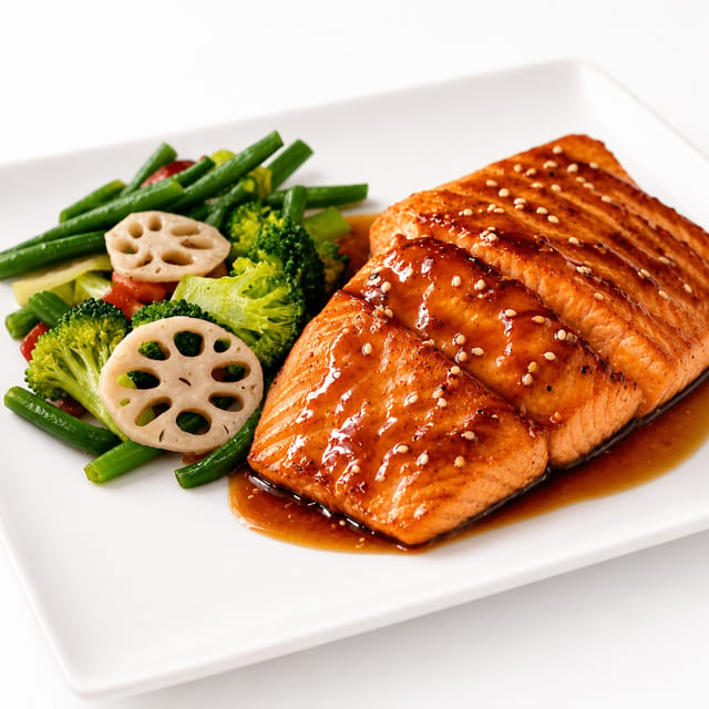 Salmon Teriyaki.