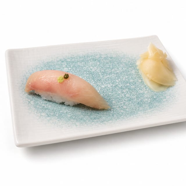 Yellowtail Sushi or Sashimi.