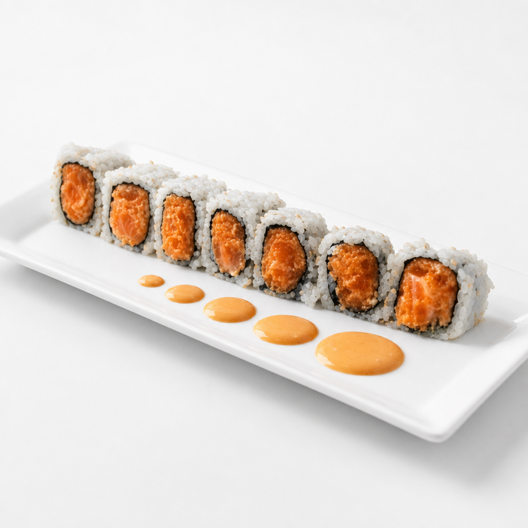 Delicious Spicy Salmon Roll